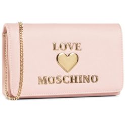 Torebka LOVE MOSCHINO. Czerwone torebki wieczorowe Love Moschino, bez wzorów, wizytowe, bez kołnierzyka, bez ramiączek. Za 529.00 zł.