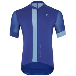 Koszulka rowerowa (z krótkim rękawem) męska SILVINI Men Jersey CARNIO. Niebieskie t-shirty sportowe męskie Silvini, m, z jersey, bez ramiączek, rowerowe. Za 289.99 zł.