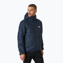 Kurtka puchowa męska Helly Hansen Flex Ins. Niebieskie kurtki męskie Helly Hansen, m, bez wzorów, z puchu, sportowe, bez kaptura. Za 439.99 zł.