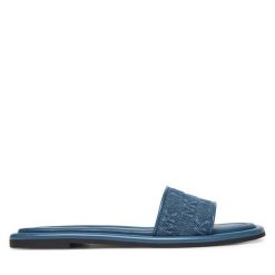 Klapki MICHAEL Michael Kors. Niebieskie klapki damskie MICHAEL Michael Kors, bez wzorów, bez obcasa. Za 299.99 zł.