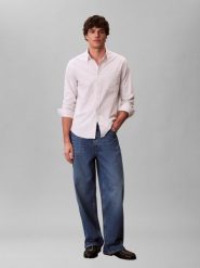 Calvin Klein Jeans koszula casual Mężczyźni Regular Fit Bawełna szary, S. Szare koszule męskie Calvin Klein Jeans, m, bez wzorów, z bawełny, bez kołnierzyka, bez ramiączek. Za 229.95 zł.