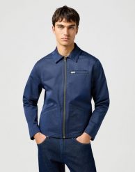 WRANGLER MĘSKA KURTKA WRANGLER RODEO UTILITY JACKET NAVY 112362653. Niebieskie kurtki męskie Wrangler, m, bez wzorów, bez kaptura. Za 239.99 zł.