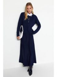 Trendyol 2-częściowy zestaw w kolorze granatowym rozmiar: M. Niebieskie kardigany damskie Trendyol, m, bez wzorów. Za 132.36 zł.