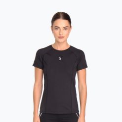 Koszulka treningowa damska Cardio Bunny HCB-425 Active black. Czarne bluzki damskie Cardio Bunny, l, z materiału, bez kołnierzyka, bez ramiączek. Za 39.99 zł.