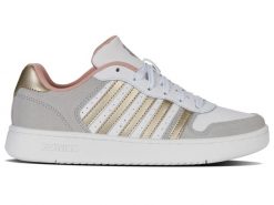 Buty sportowe K-Swiss COURT PALISADES (96931-091-M). Białe buty sportowe na co dzień damskie K-Swiss, bez wzorów, z materiału, na fitness i siłownię. Za 119.00 zł.
