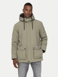 Only & Sons Parka Jayden 22022654 Beżowy Regular Fit. Brązowe parki męskie Only & Sons, l, bez wzorów, z syntetyku. Za 259.99 zł.