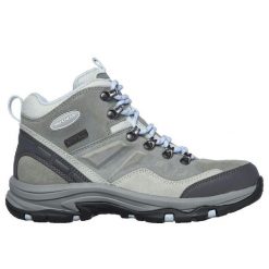 Buty trekkingowe damskie SKECHERS TREGO ROCKY MOUNTAIN wodoodporne. Szare obuwie trekkingowe damskie Skechers. Za 356.99 zł.