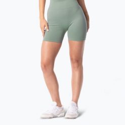 Spodenki treningowe damskie Carpatree Simply Seamless. Zielone szorty damskie Carpatree, bez wzorów, z elastanu, eleganckie. Za 149.99 zł.