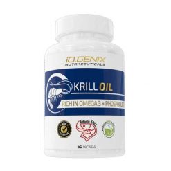 Olej z Kryla - 60kaps. IO.Genix. Zielone spodnie materiałowe męskie IO.GENIX, bez wzorów. Za 98.69 zł.