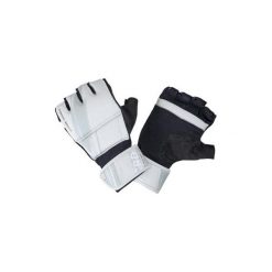 Rękawiczki do cardio-boxingu CRD 100 szare. Czarne rękawiczki damskie OUTSHOCK, bez wzorów, z poliesteru. Za 59.99 zł.