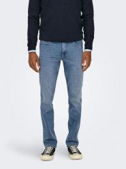 ONLY & SONS Dżinsy - Slim fit - w kolorze niebieskim rozmiar: W29/L32. Niebieskie jeansy męskie Only & Sons. Za 79.21 zł.