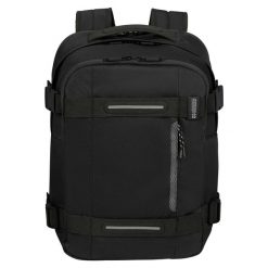 Plecak American Tourister Laptop. Czarne plecaki damskie AMERICAN TOURISTER, bez wzorów, z materiału. Za 359.99 zł.