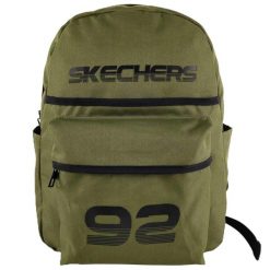 Plecak unisex Skechers Downtown Backpack pojemność 20 L. Zielone plecaki damskie Skechers, bez wzorów. Za 79.99 zł.