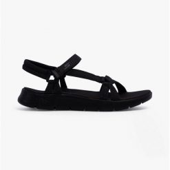 Sandały damskie SKECHERS Go Walk Flex Sandal Sublime. Czarne sandały damskie Skechers, bez wzorów, bez obcasa. Za 169.99 zł.