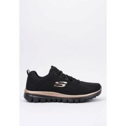 Buty damskie SKECHERS Graceful Get Connected. Czarne obuwie treningowe damskie Skechers, na fitness i siłownię. Za 199.00 zł.