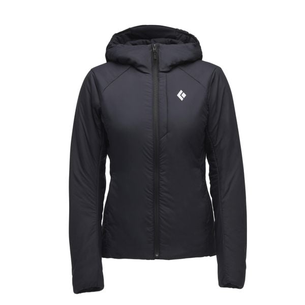 Bluza damska z kapturem Black Diamond First Light Stretch. Czarne bluzy z kapturem damskie Black Diamond, na zimę. W wyprzedaży za 1,193.85 zł.