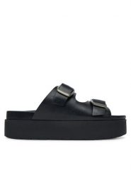 G-Star Raw Klapki RIMA-118915 Czarny. Czarne klapki damskie G-Star, bez wzorów, ze skóry, bez obcasa. Za 227.99 zł.