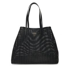 Torebka Guess. Czarne torebki klasyczne damskie Guess, z aplikacjami, bez dodatków. Za 649.99 zł.