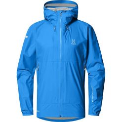 Kurtka trekkingowa męska Haglöfs L.I.M GTX. Niebieskie kurtki męskie Haglöfs, l, bez wzorów, sportowe, bez kaptura. Za 897.97 zł.