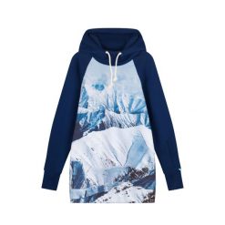 Bluza outdoorowa z kapturem damska DEEP TRIP Snowland softshell. Niebieskie bluzy z kapturem damskie DEEP TRIP, na zimę, xs, z softshellu. Za 499.00 zł.