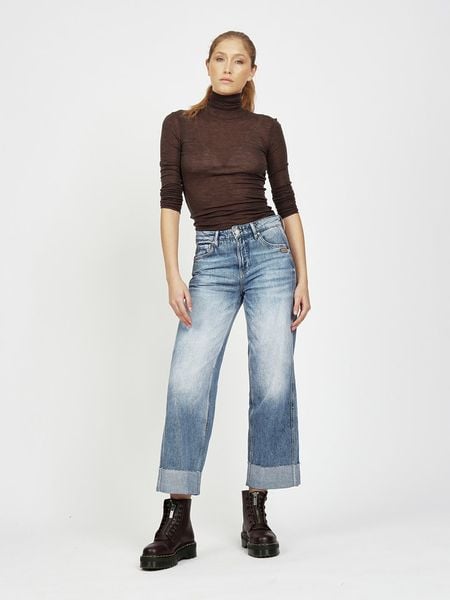 GANG JEANS Dżinsy - Regular fit - w kolorze niebieskim rozmiar: W26. Niebieskie jeansy damskie GANG JEANS, z podwyższonym stanem. Za 314.95 zł.