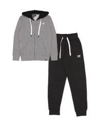 Bluza z kaptur na co dzień na siłownię. Czarne bluzy z kapturem męskie LEONE 1947 APPAREL, z dresówki. Za 105.21 zł.