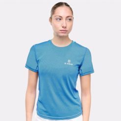 T-shirt chłodzący z ochroną UV dla kobiet. Niebieskie t-shirty damskie G-HEAT, s, bez wzorów, bez kołnierzyka. Za 151.88 zł.