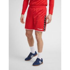 Spodenki do piłki ręcznej męskie Hummel hml AUTHENTIC Poly. Czerwone szorty męskie HUMMEL, bez kołnierzyka. Za 113.00 zł.