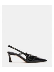 Steve Madden Czółenka w kolorze czarnym z paskiem rozmiar: 36. Czarne czółenka damskie Steve Madden, bez wzorów, bez obcasa, na szpilce. Za 244.45 zł.