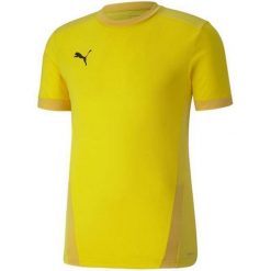 Koszulka do piłki nożnej męska Puma teamGOAL 23 Jersey. Żółte t-shirty sportowe męskie Puma, l, z jersey, bez ramiączek, do piłki nożnej. Za 78.00 zł.
