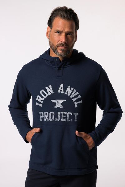 Męska Bluza z kapturem Iron Anvil fitness kaptur do rozm. 7 XL. Niebieskie bluzy sportowe męskie JAY-PI, l, z bawełny. Za 279.99 zł.
