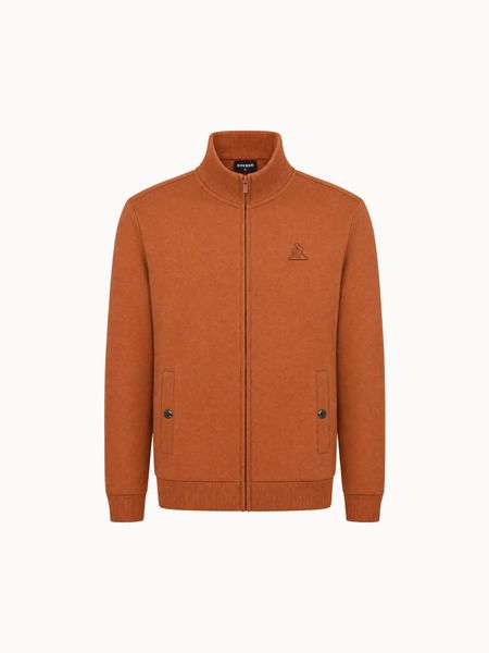 Kurtka z dresu Le Coq Sportif Essentiels T/T N°1. Brązowe kurtki męskie Le Coq Sportif, m, bez wzorów, z dresówki, casualowe, bez kaptura. Za 512.50 zł.