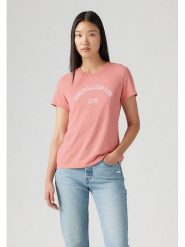 Levi's Koszulka w kolorze koralowym rozmiar: S. Czerwone bluzki damskie Levi's, s, bez wzorów, z bawełny, bez kołnierzyka, bez ramiączek. Za 61.17 zł.