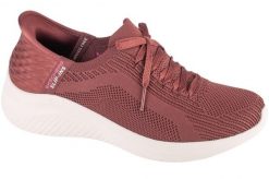 Buty sportowe Sneakersy damskie, Skechers Slip-Ins Ultra Flex 3.0 - Brilliant. Czerwone buty sportowe na co dzień damskie Skechers, bez wzorów, z materiału, trekkingowe. Za 299.99 zł.