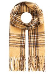 Zwillingsherz Szal w kolorze żółtym - 200 x 33 cm rozmiar: onesize. Żółte szaliki i kominy damskie Zwillingsherz, bez wzorów, z materiału. Za 69.99 zł.