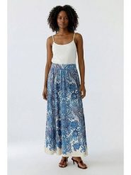 Oui Spódnica w kolorze kremowo-niebieskim rozmiar: 34. Niebieskie spódniczki damskie Oui, bez wzorów, maxi, proste. Za 271.67 zł.