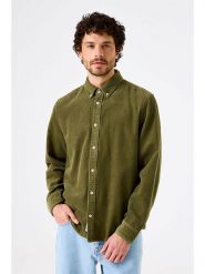 Garcia Koszula sztruksowa w kolorze khaki rozmiar: S. Brązowe koszule męskie Garcia, s, bez wzorów, z bawełny, bez kołnierzyka, bez ramiączek. Za 126.99 zł.