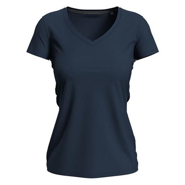 Koszulka Damska Z Elastycznym Dekoltem V. Szare t-shirty damskie Stedman, l, bez wzorów, z bawełny, bez kołnierzyka. Za 75.99 zł.