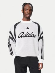 Adidas Bluza House Of Tiro Knitted KF4816 Biały Loose Fit. Białe bluzy bez kaptura męskie Adidas, m, z syntetyku. Za 529.99 zł.