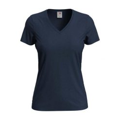 Koszulka Damska Z Klasycznym Dekoltem V. Żółte t-shirty damskie Stedman, m, bez wzorów, z bawełny, bez kołnierzyka. Za 44.99 zł.