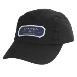 Czapka wędkarska Taimen Rain no.1 - Czarna. Czarne czapki męskie TAIMEN, z aplikacjami. Za 99.99 zł.