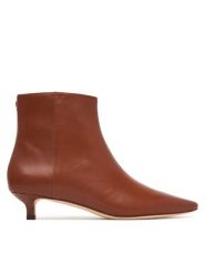 LAUREN RALPH LAUREN Botki Frncsa Bt Hl Bo Bte 802P15721002 Brązowy. Brązowe botki damskie Lauren Ralph Lauren, ze skóry, bez obcasa, na szpilce, bez zapięcia. Za 949.99 zł.