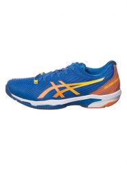 Asics Buty "Solution Speed FF 2" w kolorze niebiesko-pomarańczowym do tenisa rozmiar: 40. Niebieskie buty fitness męskie Asics, tenisowe. Za 215.21 zł.