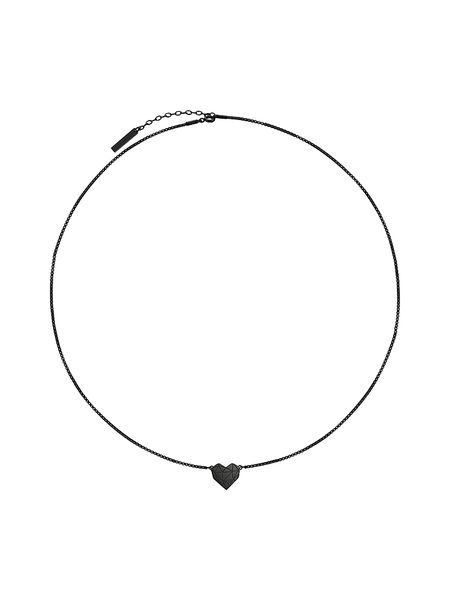 Liebeskind Naszyjnik z elementem ozdobnym - dł. 40 cm rozmiar: onesize. Czarne naszyjniki damskie Liebeskind, ze stali. Za 239.29 zł.