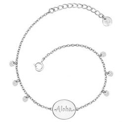 Glanzstücke München Srebrna bransoleta Aloha srebro wysokiej próby srebrny Bransoletki 1 ct Damski. Szare bransoletki damskie Glanzstücke München, srebrne. Za 271.99 zł.