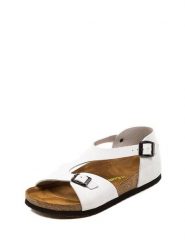 Comfortfusse Skórzane sandały w kolorze białym rozmiar: 40. Białe sandały damskie Comfortfusse, bez wzorów, z nubiku, bez obcasa. Za 252.99 zł.