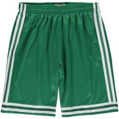 Spodnie koszykarskie męskie Mitchell & Ness Nba Swingman. Zielone spodnie sportowe męskie Mitchell & Ness, bez wzorów, biznesowe. Za 429.99 zł.