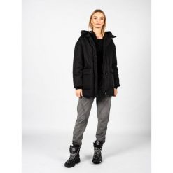 Parka turystyczna damska Diodana. Czarne parki damskie Geox, xs, bez wzorów, z poliesteru. Za 607.00 zł.
