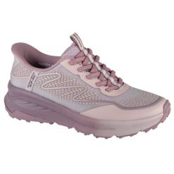 Buty sportowe Sneakersy damskie, Slip-Ins: Switch Back - Mist. Szare buty sportowe na co dzień damskie Skechers, bez wzorów, z materiału, trekkingowe. Za 399.99 zł.