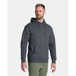 Męska bawełniana bluza z kapturem Kilpi LAGOA-M. Szare bluzy z kapturem męskie Kilpi, m, z bawełny. Za 189.67 zł.